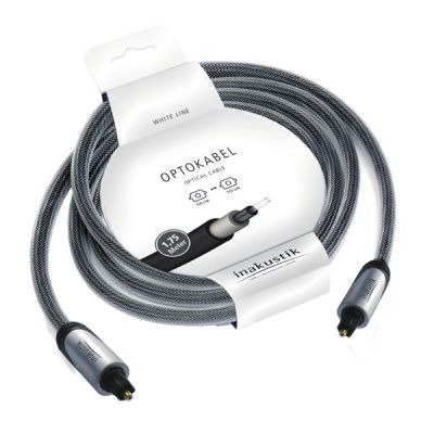 White Optical Cable, Toslink, 1.75 m, 01041318