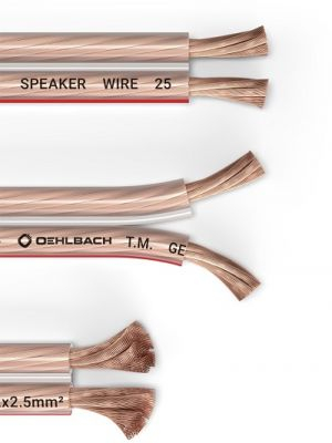 PERFORMANCE Speaker Cable 2x2,5mm2, clear 100m, D1C1008